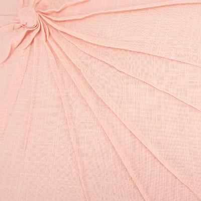 18" x 18" Pink Cotton Twisted Knot Pillow Cover