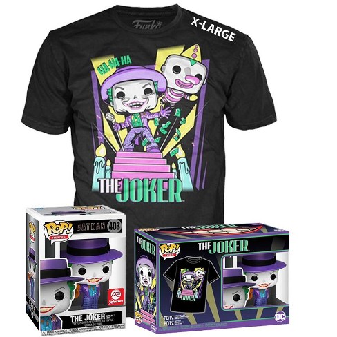 Funko POP! & Tee: Batman 1989 - The Joker with Megaphone (Metallic) Alliance Entertainment Exclusive - Size Extra Large - image 1 of 1