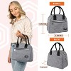 OPUX Insulated Lunch Box Women, Cooler Bag Tote Girls Kids Teen Adult, Soft Reusable Thermal Meal Prep Purse - 3 of 4