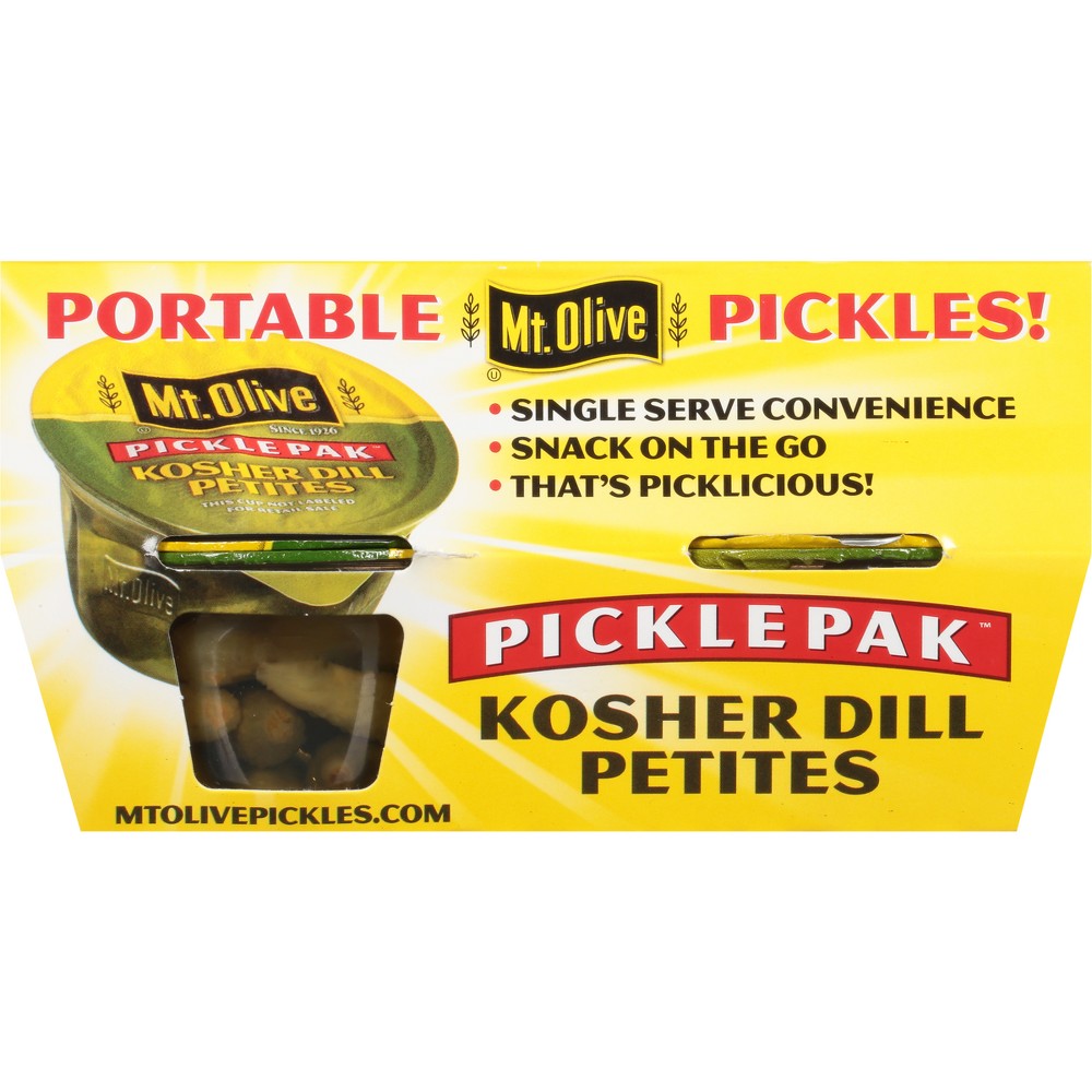 UPC 009300100120 product image for Mt. Olive Kosher Dill Petites - 14.8oz/4ct | upcitemdb.com