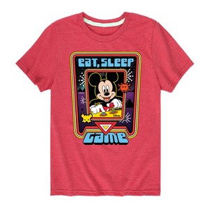 Boys' - Disney - Eat, Sleep, Game Short Sleeve Graphic T-Shirt - 1 of 4