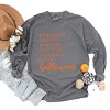 Simply Sage Market Halloween Words Garment Dyed Long Sleeve - 3 of 4