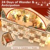 SEVOBAL Decorative Holiday Scene Props House Village Christmas Advent Calendar Holiday Countdown Display, Gold, 15.75"*4.72"*12.99" - 2 of 4