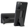 Nakedcellphone Case with Stand and Belt Clip Holster for Samsung Galaxy S21 Plus - Black - 4 of 4
