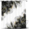 LunaLulinlk Black and Gold Marble Shower Curtain - 3 of 4