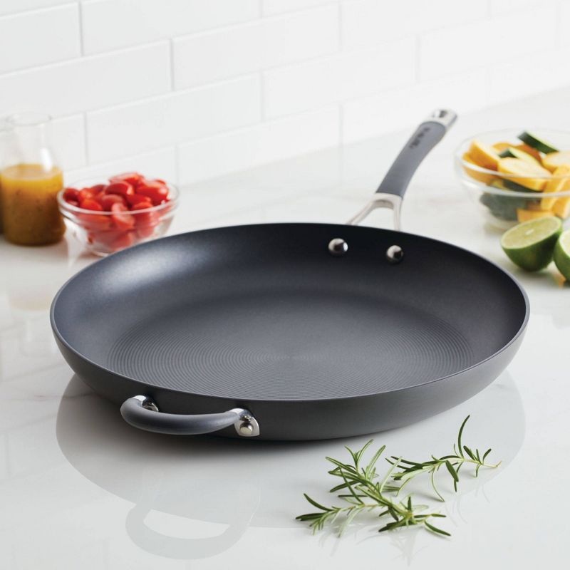 Circulon Radiance 14&#34; Nonstick Hard Anodized Frying Pan with Helper Handle Gray, 5 of 8
