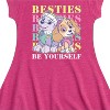 Girls' - Paw Patrol - Everest and Skye Besties Be Yourself Fit & Flair Cap Sleeve Dress - 2 of 3