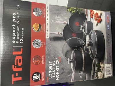 T-fal Platinum Nonstick Cookware Set w/ Induction Base 12-piece Set -  20724387