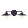 Craftmade Lighting Isaac 2 - Light Vanity in  Flat Black/Satin Brass - 3 of 3