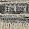 Saro Lifestyle Saro Lifestyle Block Print Design Embellished Throw, Black, 50"x60" - 3 of 4