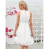 Clearlove Maternity Halter Neck Dress Summer Casual Sleeveless High Waisted Flowy Pregnancy Dresses - 4 of 4