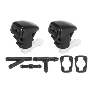Unique Bargains Front Windshield Washer Nozzles Fit for Dodge Durango with Hose Connector - Black Pack of 7 - 1 of 4