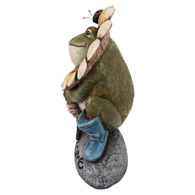 Design Toscano Flowery Frog Garden Welcome Statue - Multicolored, 4 of 6