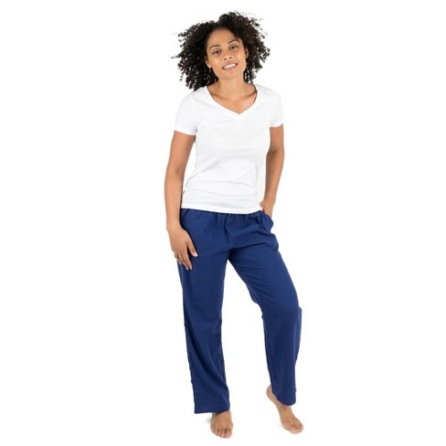 Leveret Women's Black & Navy Plaid Flannel Pants – Leveret Clothing
