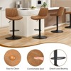 Kumasinova Faux Leather Bar Stools Set of 2,Modern Counter Height Bar Stools with Ergonomic Design,Counter Stools for Kitchen Island and Dining - 3 of 4