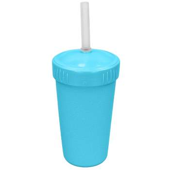 Re-Play 10 fl oz Recycled Straw Cup with Silicone No-Pull-Out Straw