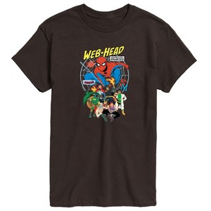 Men's - Marvel - Friendly Neighborhood Spider-Man Web Head Short Sleeve Graphic T-Shirt - 1 of 4