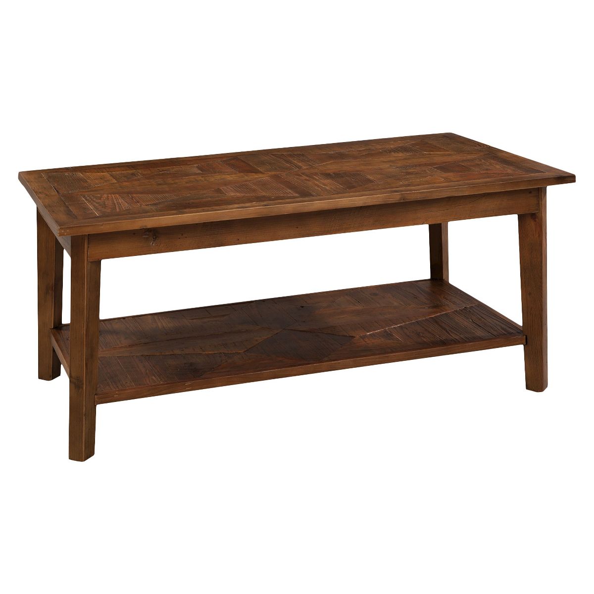 Alaterre Revive 36 in. Solid Wood Bench, 300lbs Weight Capacity, Entryway, Living Room, Storage Shelf, Rustic Industrial Home Decor, Natural - thumbnail 3