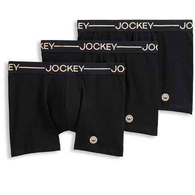 Jockey Men's Organic Cotton Stretch Brief - 3 Pack M Black : Target