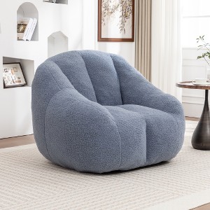 LIVAREEmlen Bean Bag Sofa with Filler and Tufted Soft Stuffed Filling, Lazy Sofa with Memory Foam for Dorm, Apartment, Living Room - 1 of 4