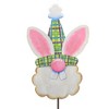 29.0 Inch Bunny Gnome Garden Stake Holiday Bunny Face Decorative Garden Stakes - image 2 of 3