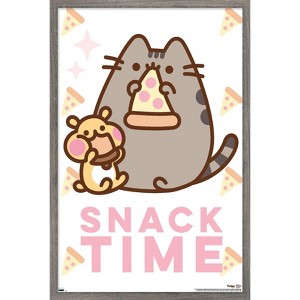 Trends International Pusheen - Snack Time Framed Wall Poster Prints - 1 of 4