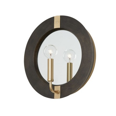 Capital Lighting Finn 1 - Light Wall Light in  Black Stain/Matte Brass