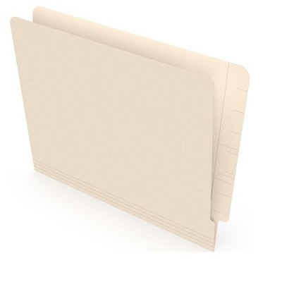 HITOUCH BUSINESS SERVICES Reinforced End Tab File Folder Straight Cut Letter Size Manila 250/BX