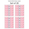 Big Dot of Happiness Two Cool - Girl - Pastel 2nd Birthday Party Water Bottle Sticker Labels - Set of 20 - 3 of 4