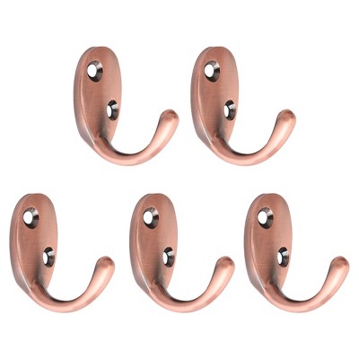 Unique Bargains Zinc Alloy Wall Mounted Bathroom Cloth Towel Key Coat Hook