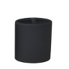 3pc Soft Touch Bath Accessories Set Black - 88 Main: Ceramic Tumbler, Spot Clean Care - 2 of 4