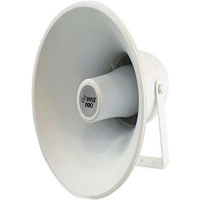 70 Volt PA Horn Speaker for Outdoor Events with 30 Watts, Weather-Resistant, White