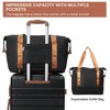 5-Piece Lightweight Luggage Set - Spinner Wheel Carry-On Suitcases & Duffel Bag with TSA Locks, ABS Hard shell, Women's Travel Set - 3 of 4