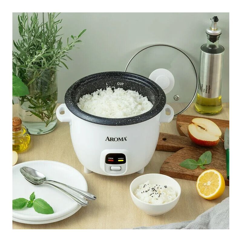 Aroma 48oz (Cooked) Rice & Grain Cooker Refurbished, 2 of 3