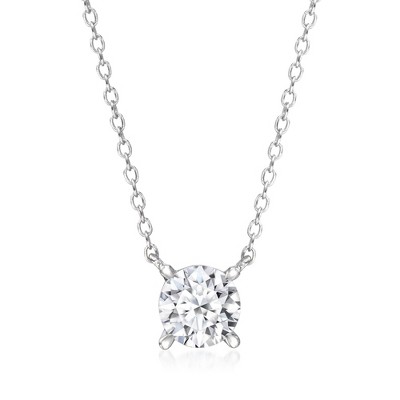 Ross-Simons 0.75 Carat Lab-Grown Diamond Solitaire Necklace in Sterling Silver