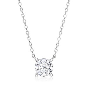 Ross-Simons 0.75 Carat Lab-Grown Diamond Solitaire Necklace in Sterling Silver - 1 of 3
