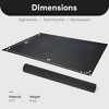 BalanceFrom Fitness 5 x 7 Feet 1/4 Inch Thick High Density Easy Maintenance Gym Equipment Mat for Floor Protection from Heavy Gym Equipments, Black - 2 of 4
