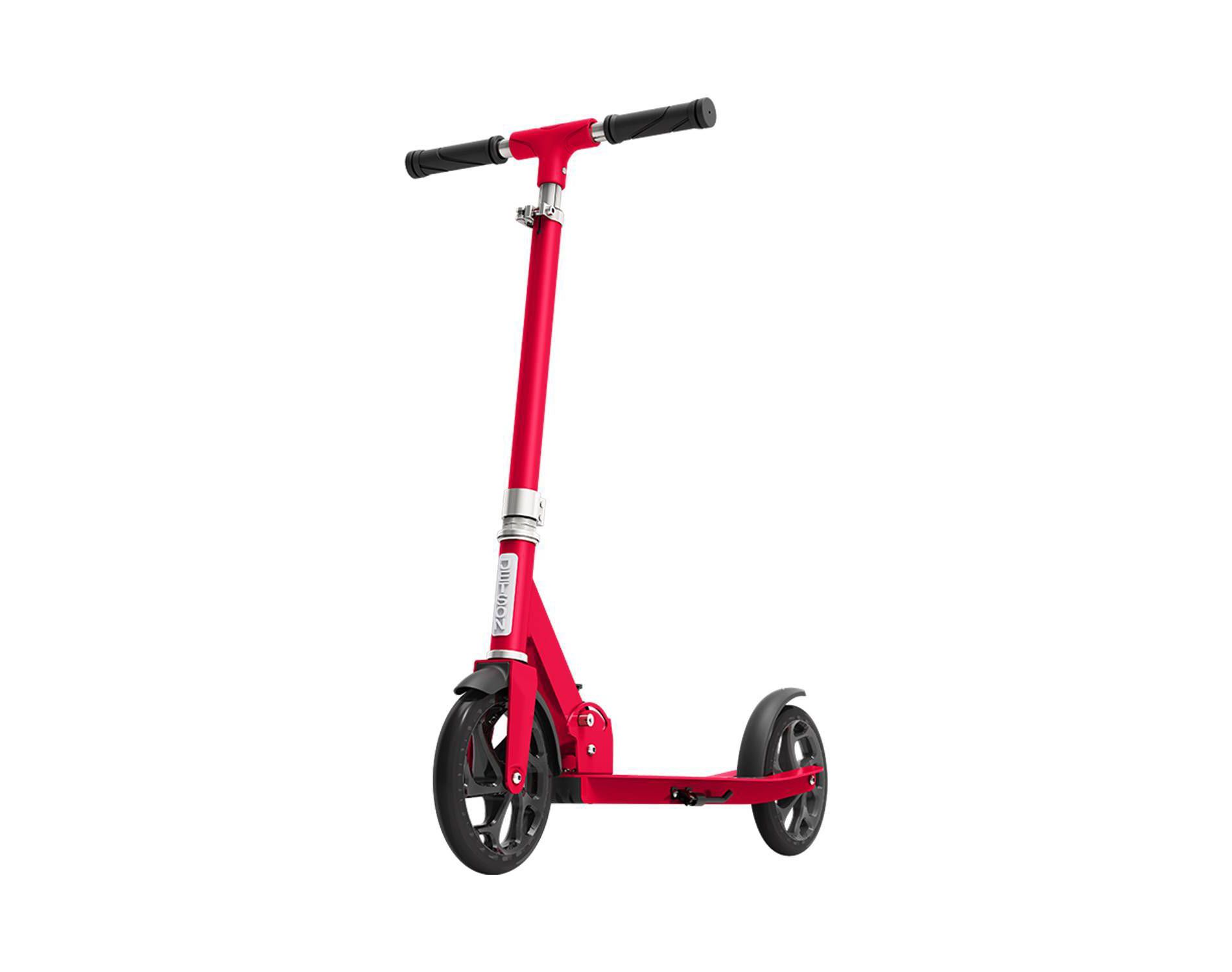 Jetson Hex Kick Scooter - Red: Aluminum Frame, Adjustable Handlebar, 220 lb Capacity