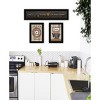 "The Primitive Kitchen vignette" 3-Piece By Trendy Decor 4U, Black Frame - 2 of 4