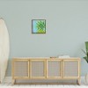 Stupell Industries Tropical Pineapple on Blue Floating Frame Canvas Art - 3 of 4