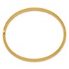 Black Bow Jewelry 6.5mm 14k Yellow Gold Diamond Cut Fancy Hinged Bangle Bracelet - 2 of 4