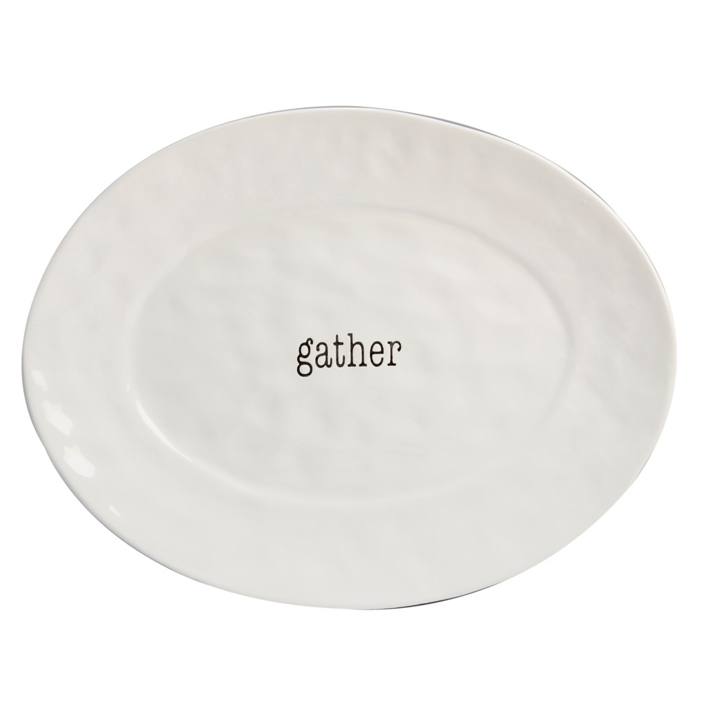 Photos - Serving Pieces Certified International It's Just Words Oval Ceramic Serving Platter 12" x 