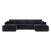Merax Fully Compressed U-Shaped Modular Sectional Sofa with Ottomans - 3 of 4