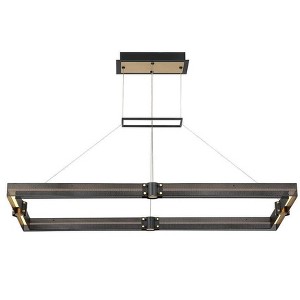 Eurofase Lighting Admiral 1 - Light Chandelier in  Matte Black/Gold Painting - 1 of 2