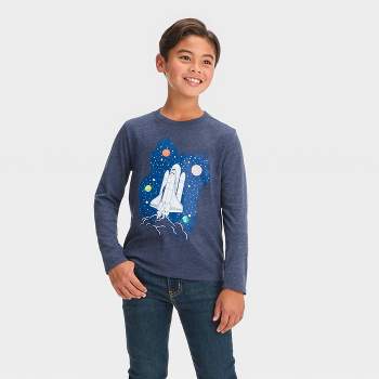 Nasa Green Astronaut In Heather Tee Target Athletic Gray Youth : Space