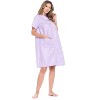 Casual Nights Women's Snap front House Dress Short Sleeve Woven Duster Housecoat Lounger Robe - 2 of 4