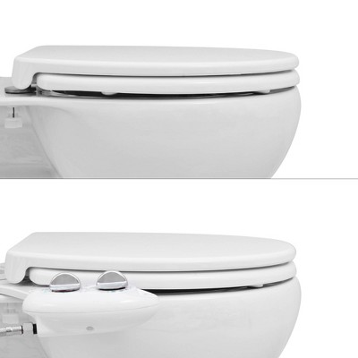 White Round Comfort Fit Plastic Toilet Seat with Slow Close