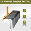 COZONY 72" Steel Spring Coil Tine Landscape Rake, 3 Point Tow Behind Hitch Attachment for Leaves, Straw, and Grass - 2 of 4