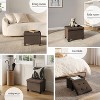 StorageBud Storage Ottoman for Bedroom End of Bed, Fabric Storage Bench, Large Storage Ottoman Bench, Entryway Bench with Storage - 4 of 4