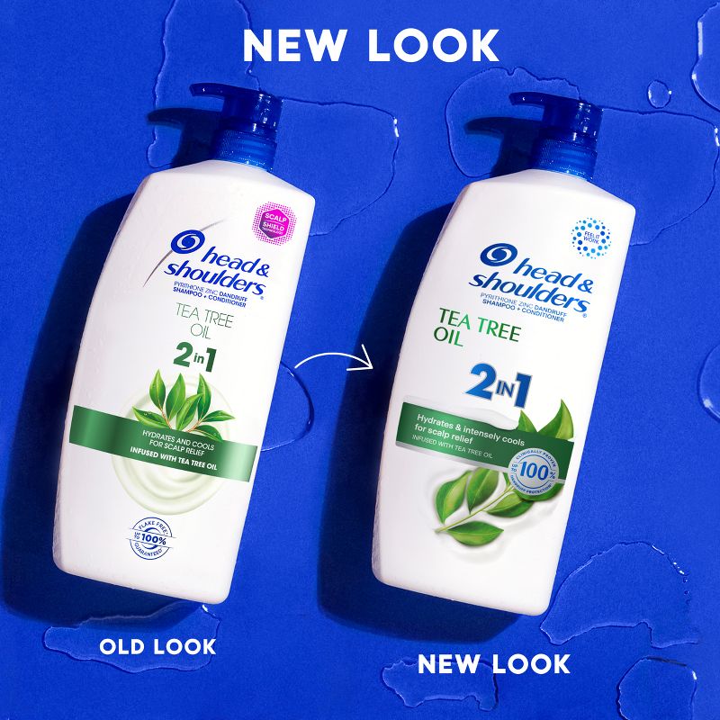 Head & Shoulders 2-in-1 Anti Dandruff Shampoo & Conditioner with Tea Tree Oil for Dry Scalp, 4 of 16
